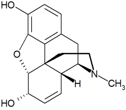 chemický vzorec morfínu